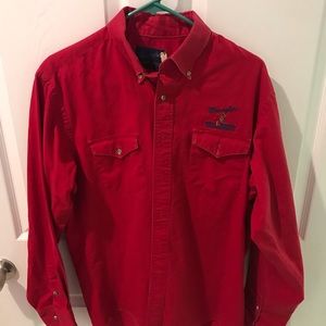 Wrangler Bull Riders Only logo dress shirt